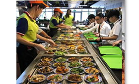 中山工廠飯堂承包公司盛弘餐飲 以酒店式高標準管理，守護員工“舌尖上的安全”